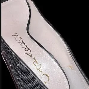 Escarpins Caparros Denver Pour Femme – Taille 7.5 US – Paillettes Grises – Neuf Avec étiquettes
